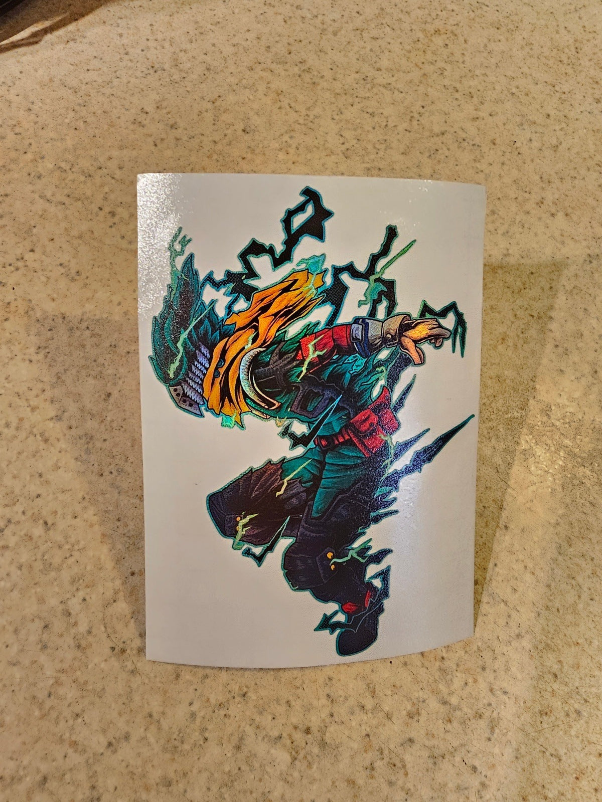 Deku Dark Holo Sticker
