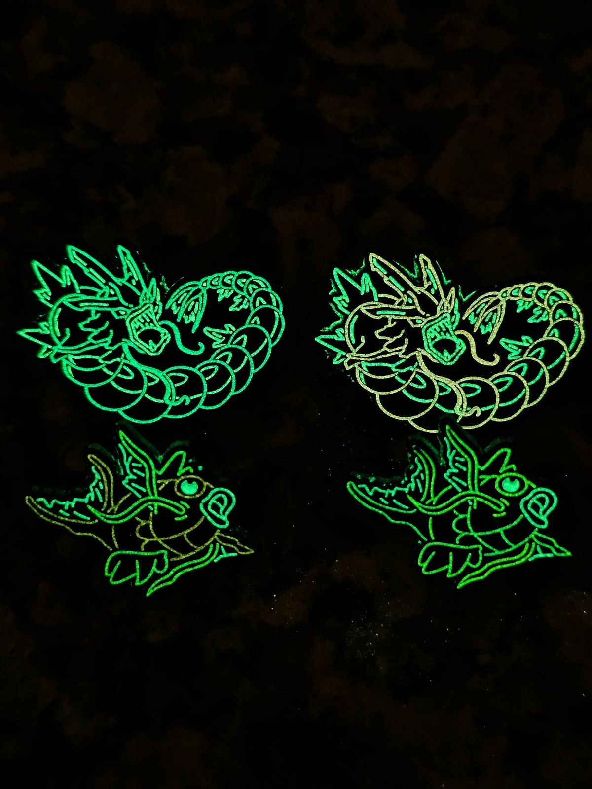 Neon Gyarados #130 enamel pin