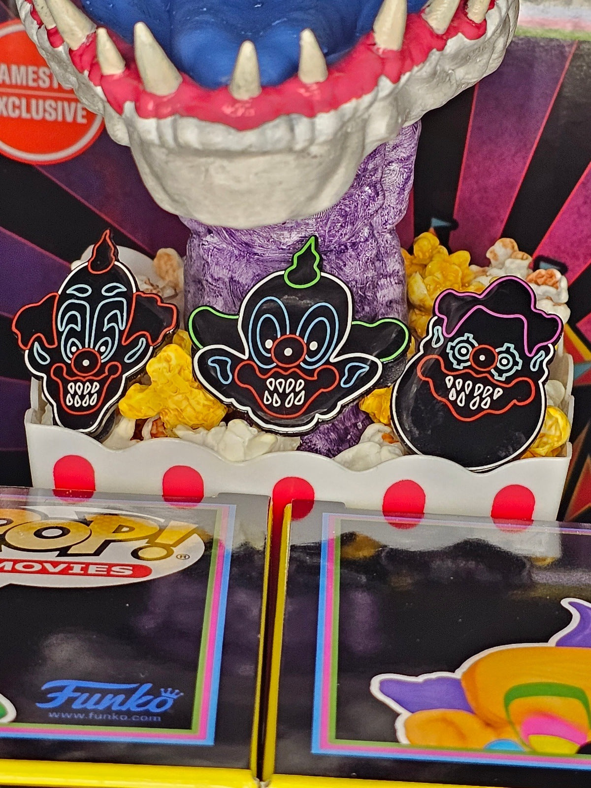 Shorty neon enamel pin