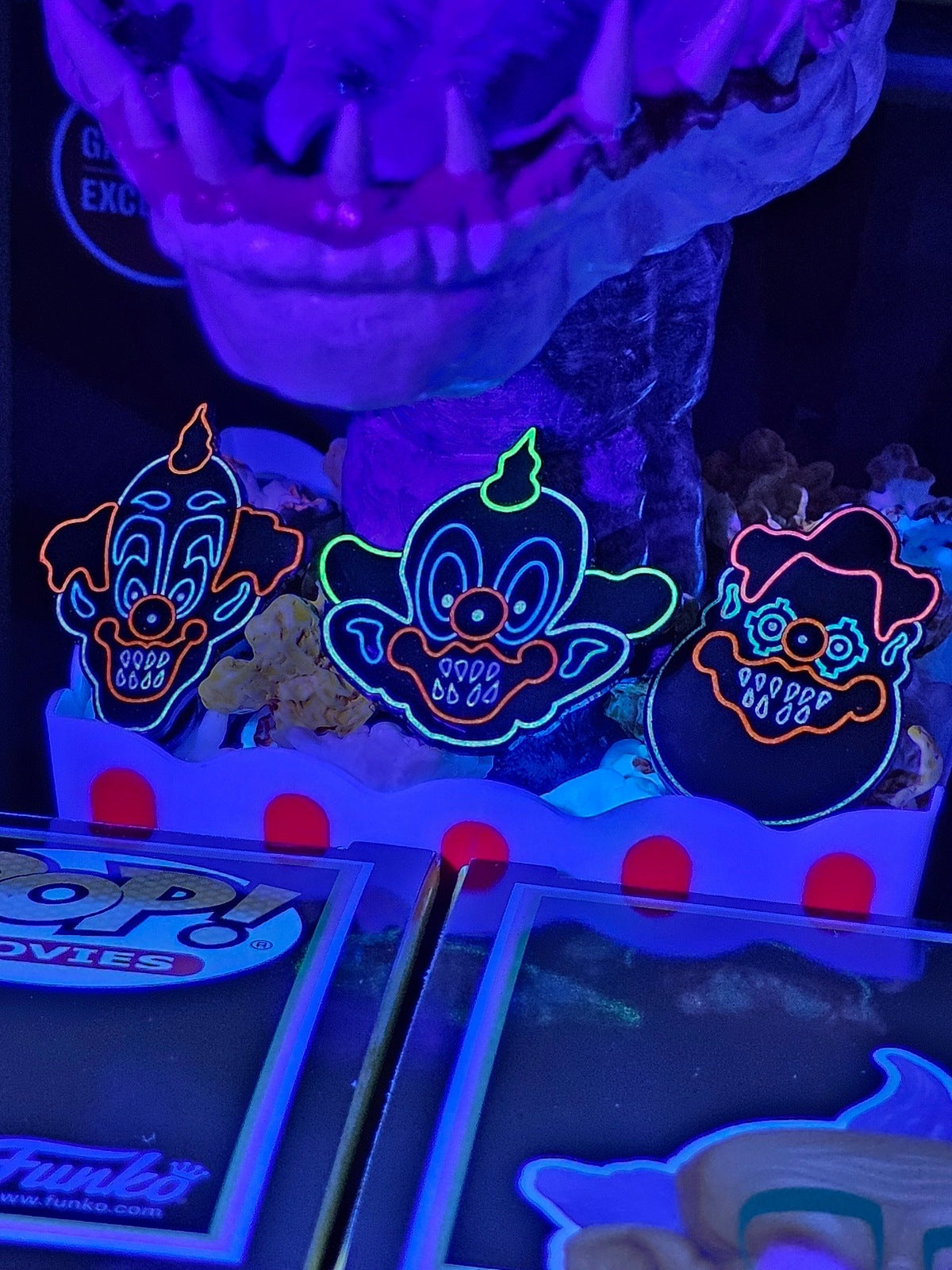 Slim neon enamel pin