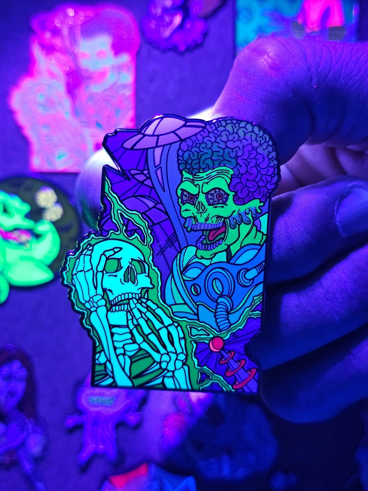 Mars Ack Enamel Pin