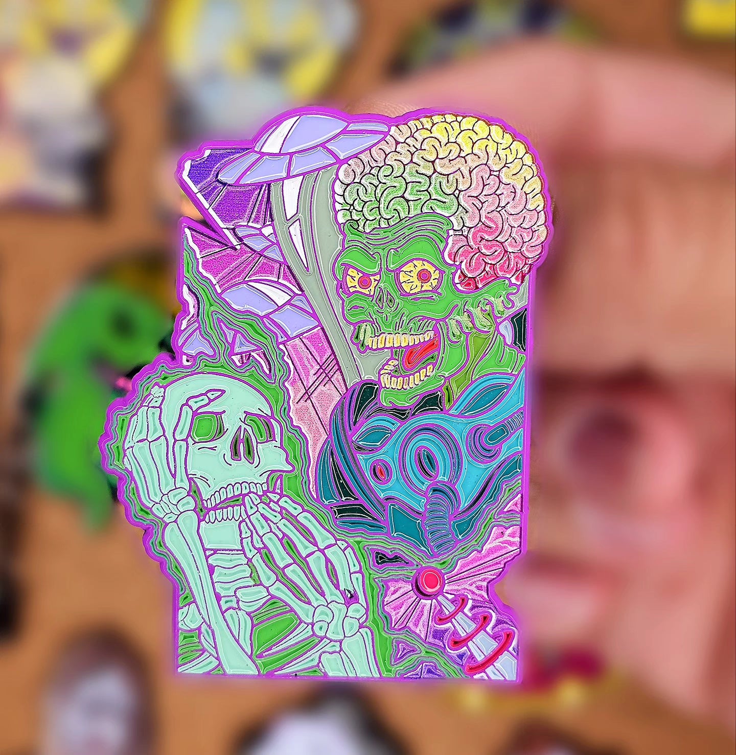 Mars Ack Enamel Pin