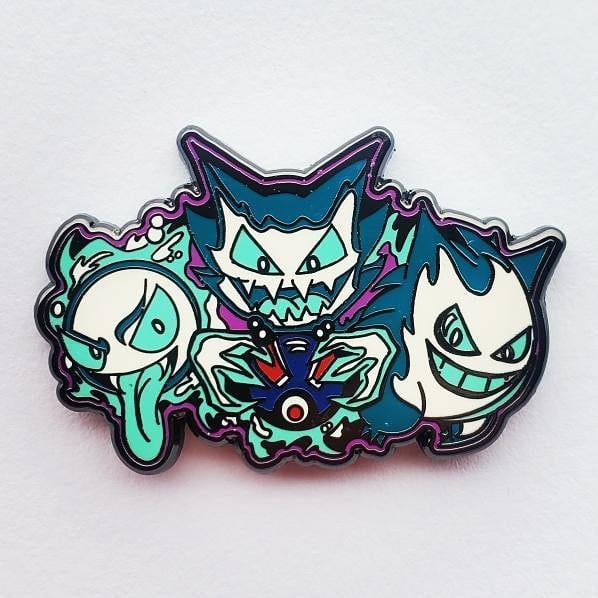 Gastly Evo Enamel Pins