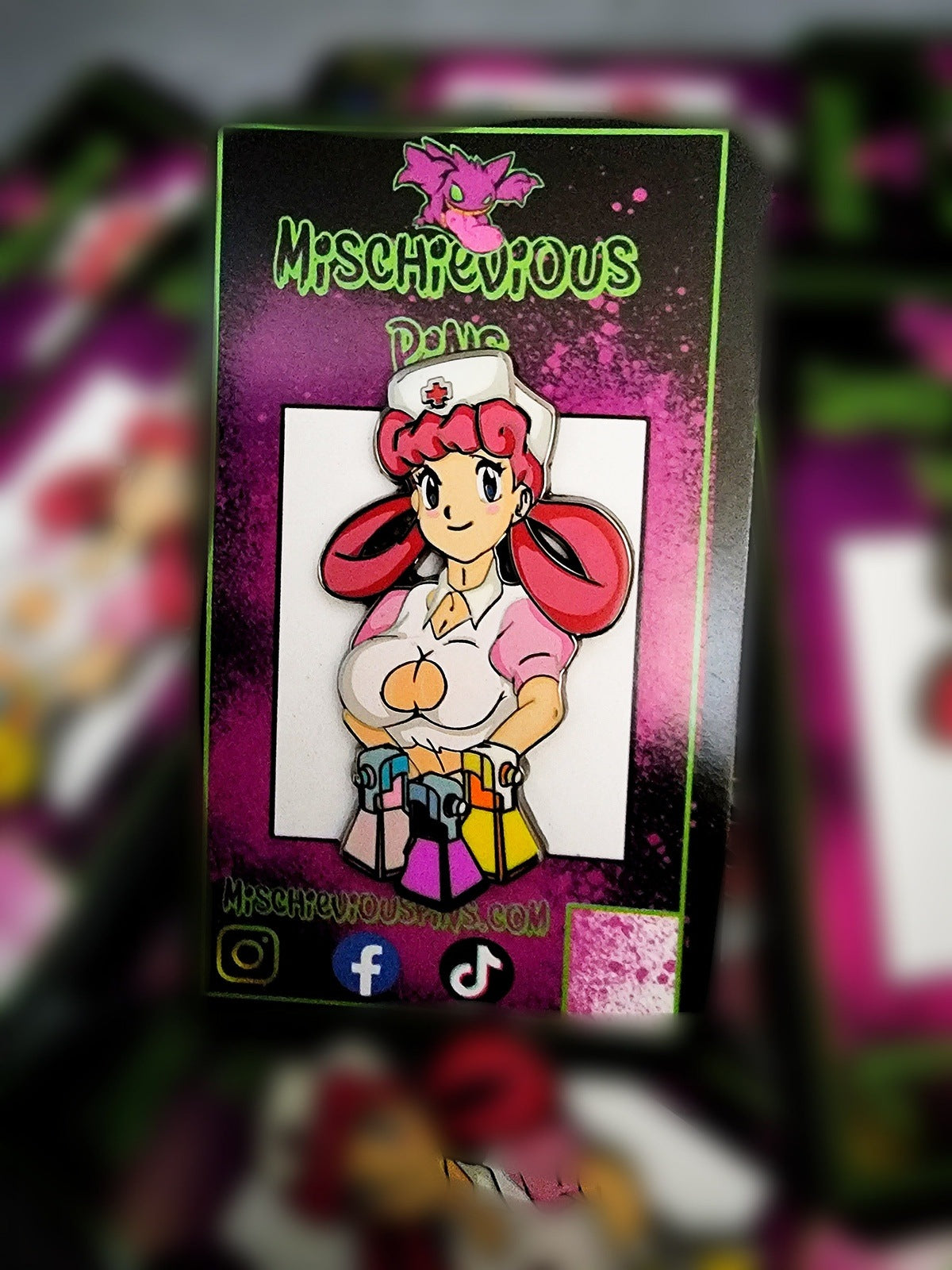 Ms. Joy After Hours enamel pin