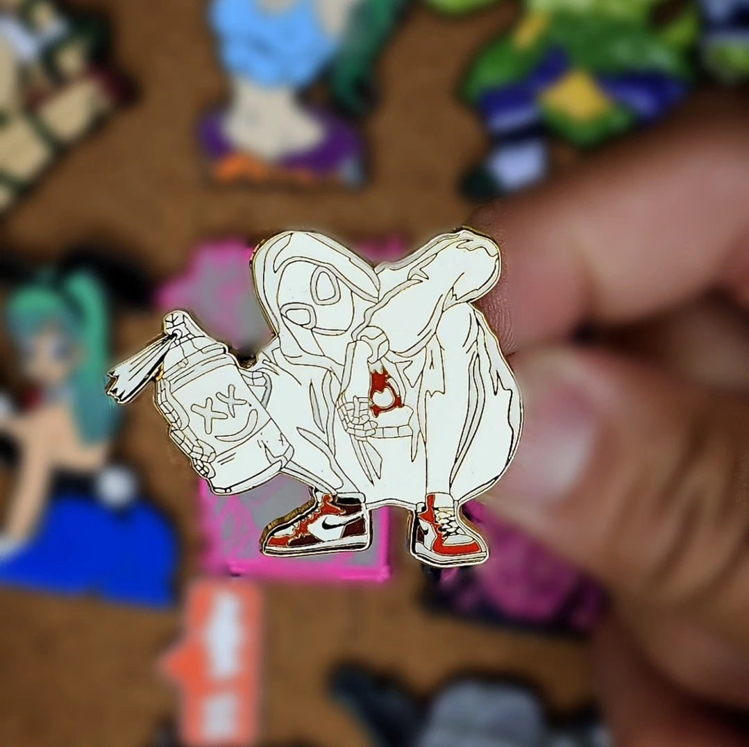 Earth 42 Miles Enamel Pin