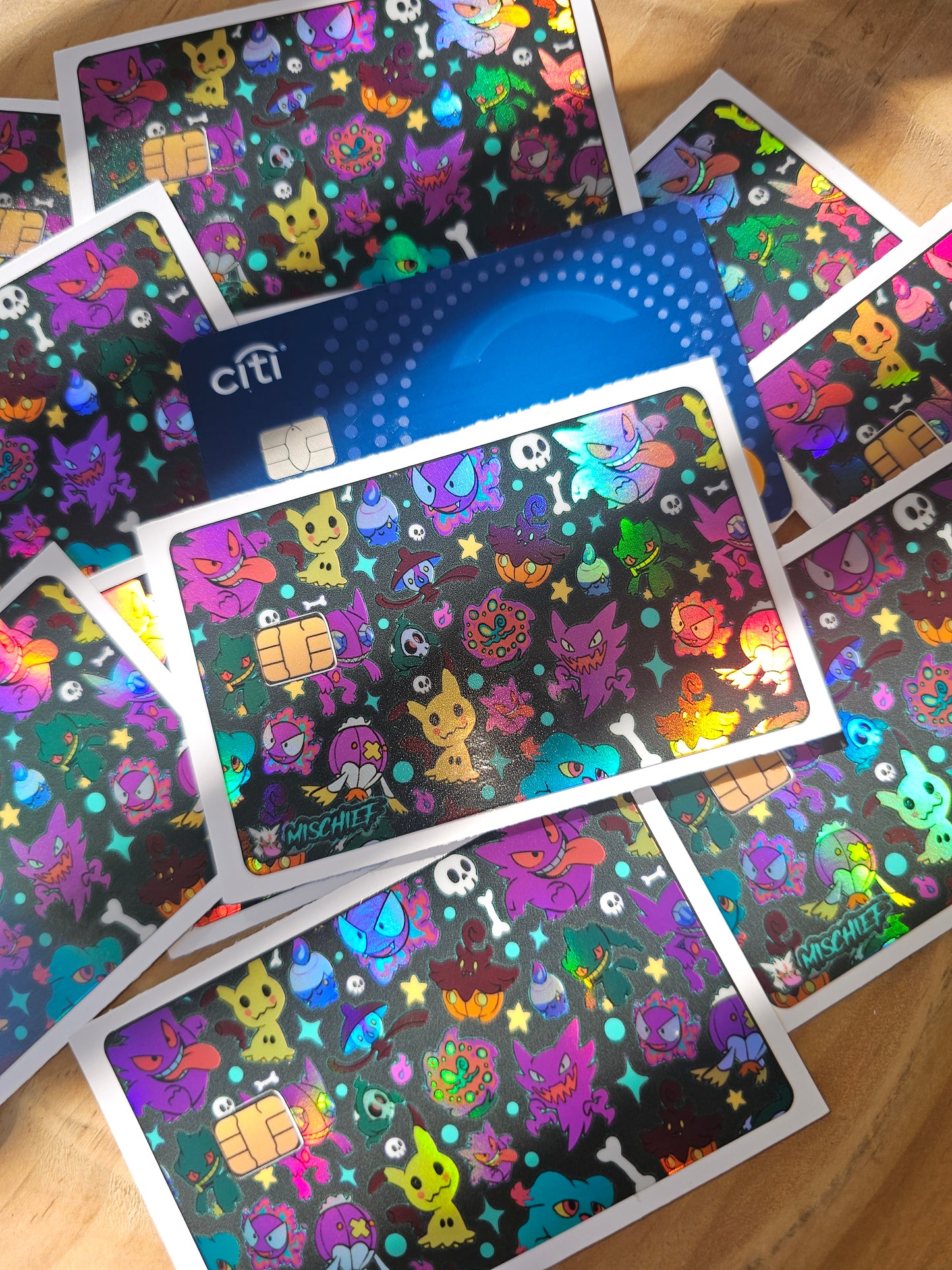 Chibi ghost credit card skin