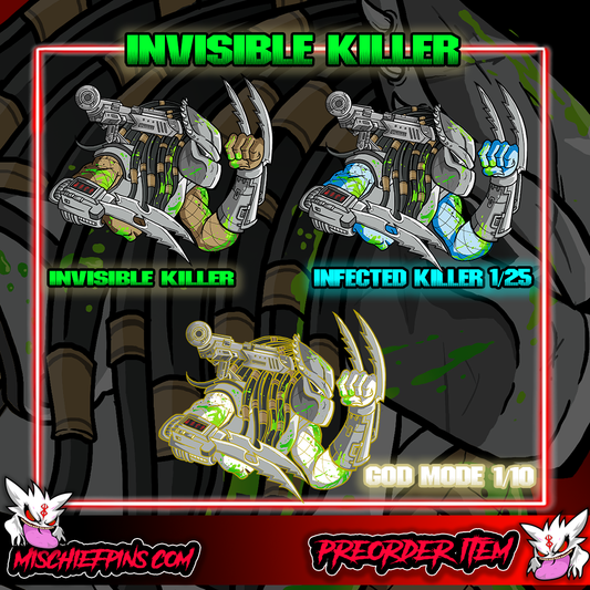Invisible Killer Enamel pin