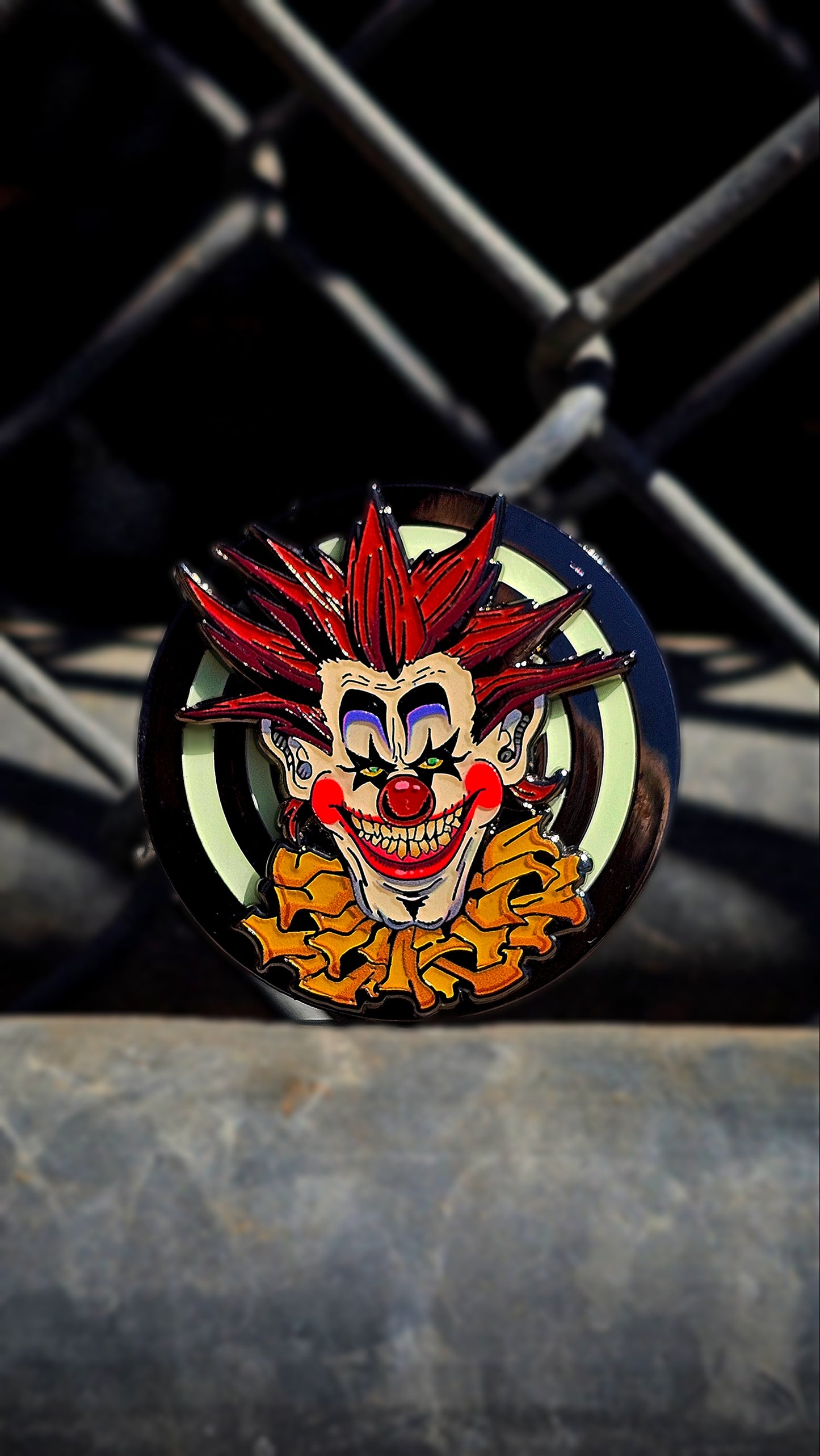 Klown Spinner Enamel pin