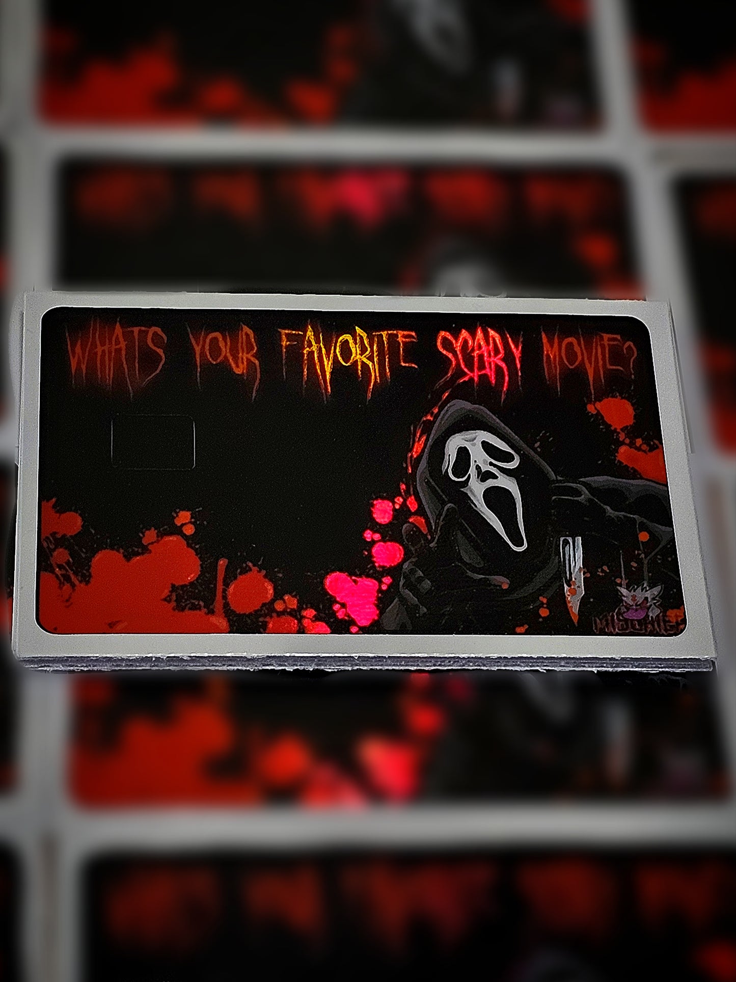 Ghost Face Credit Card Skin