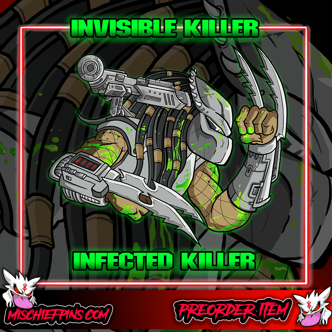 Invisible Killer Enamel pin PRE ORDERS