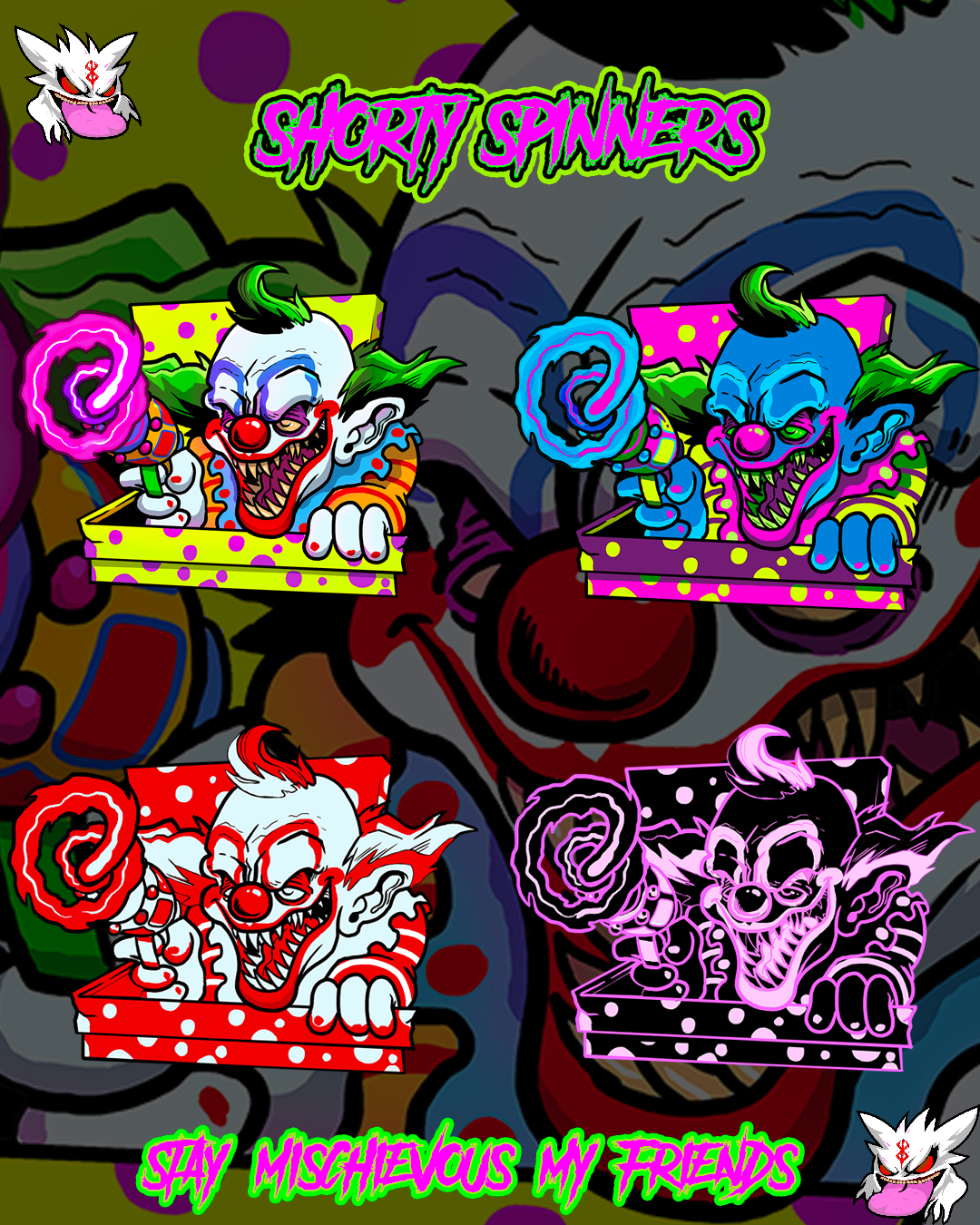Cotton Candy Spinner Enamel Pin