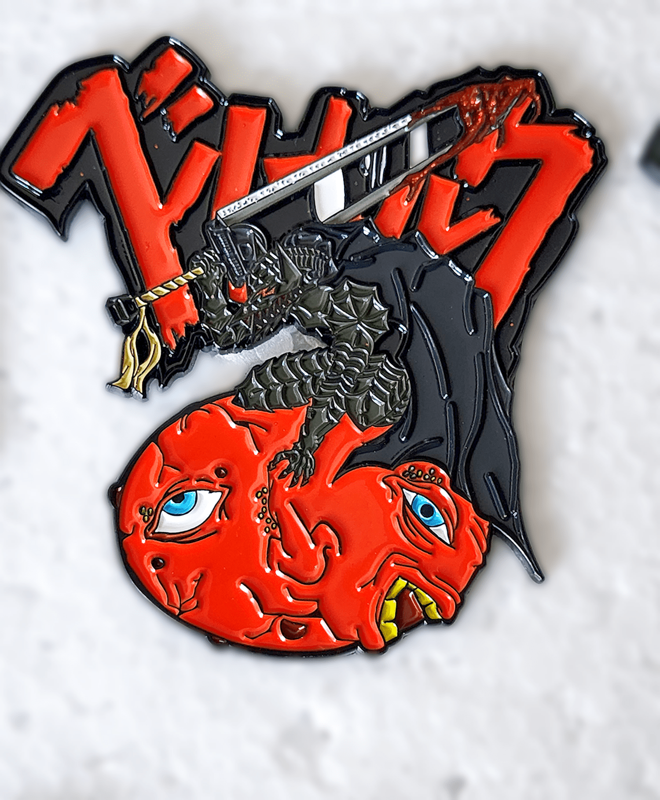 Behelit Struggler - enamel pins