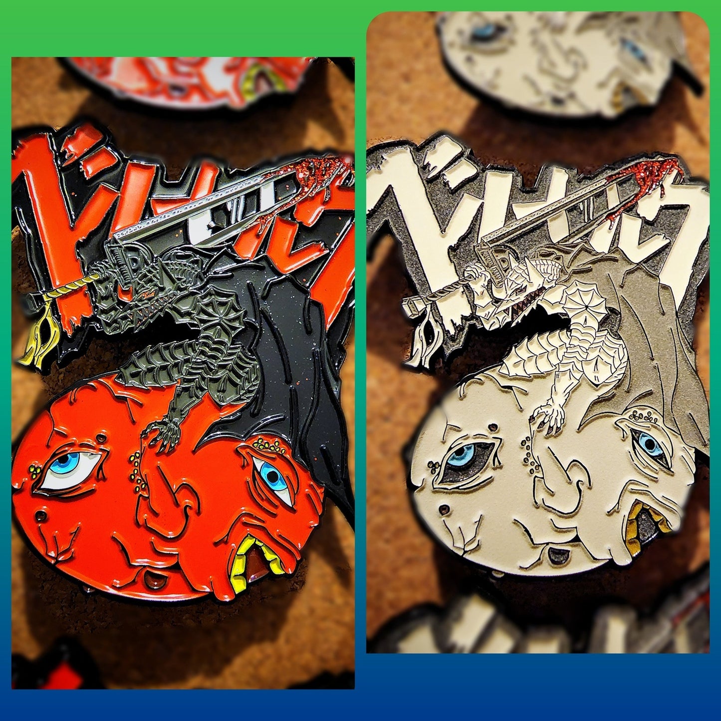 Behelit Struggler - enamel pins