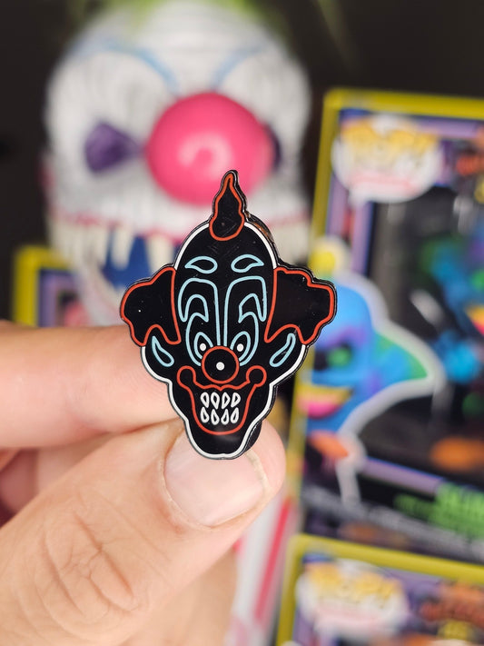 Slim neon enamel pin