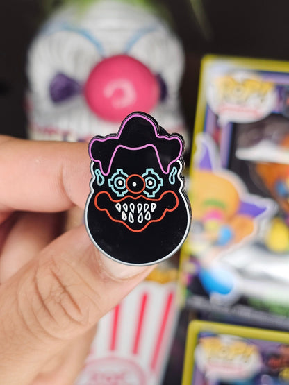 Chubby neon enamel pin