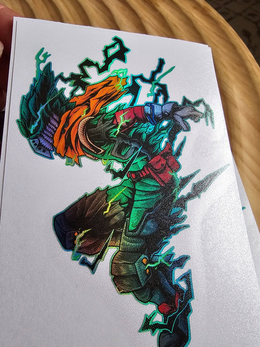 Deku Dark Holo Sticker