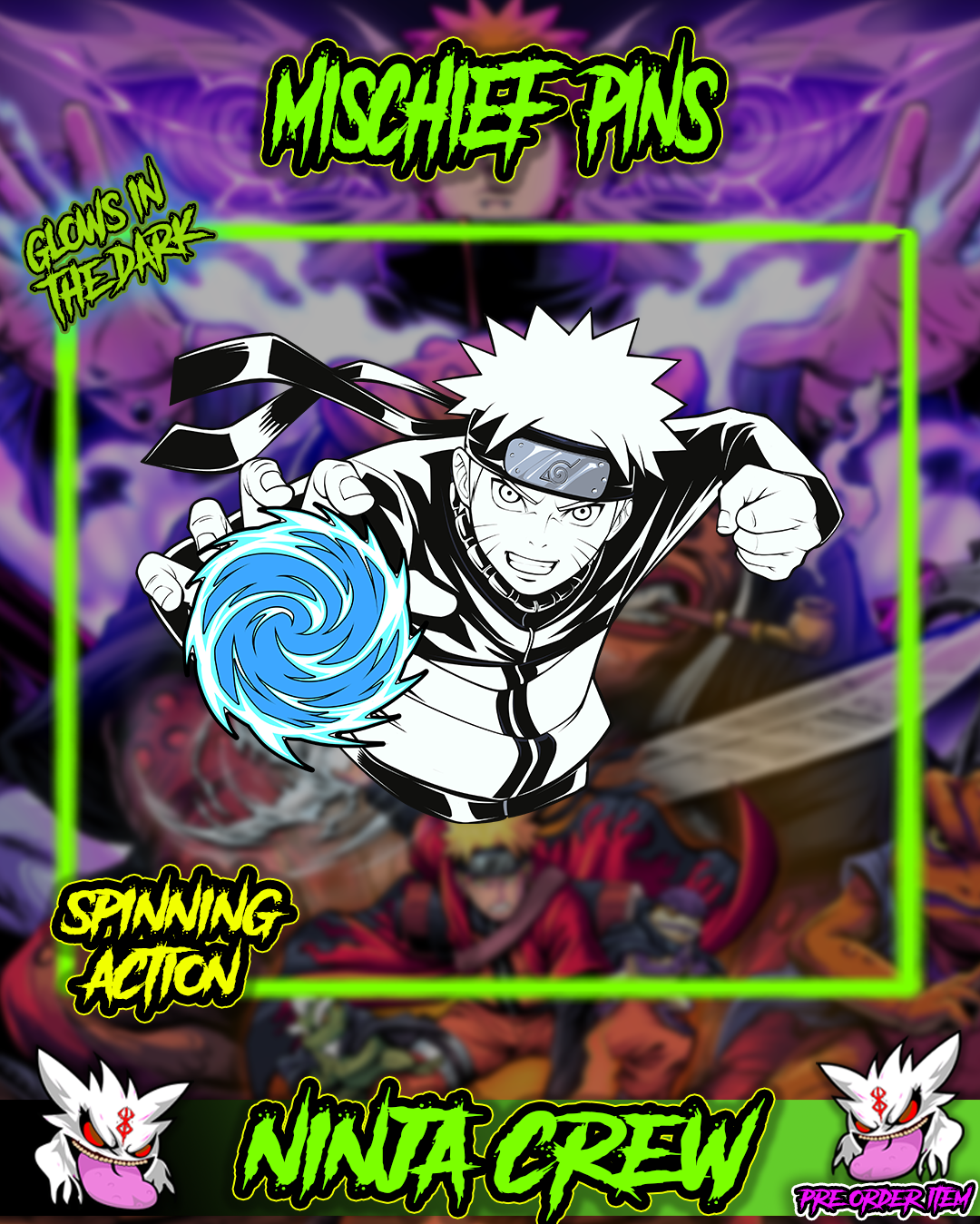 NINJA CREW ENAMEL PIN PRE ORDER