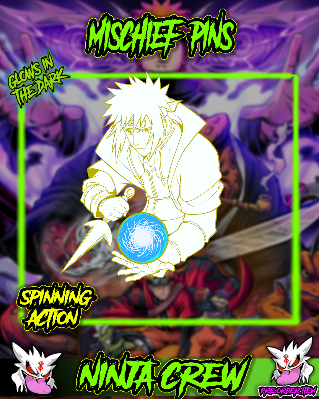 NINJA CREW #2 ENAMEL PIN PRE ORDER