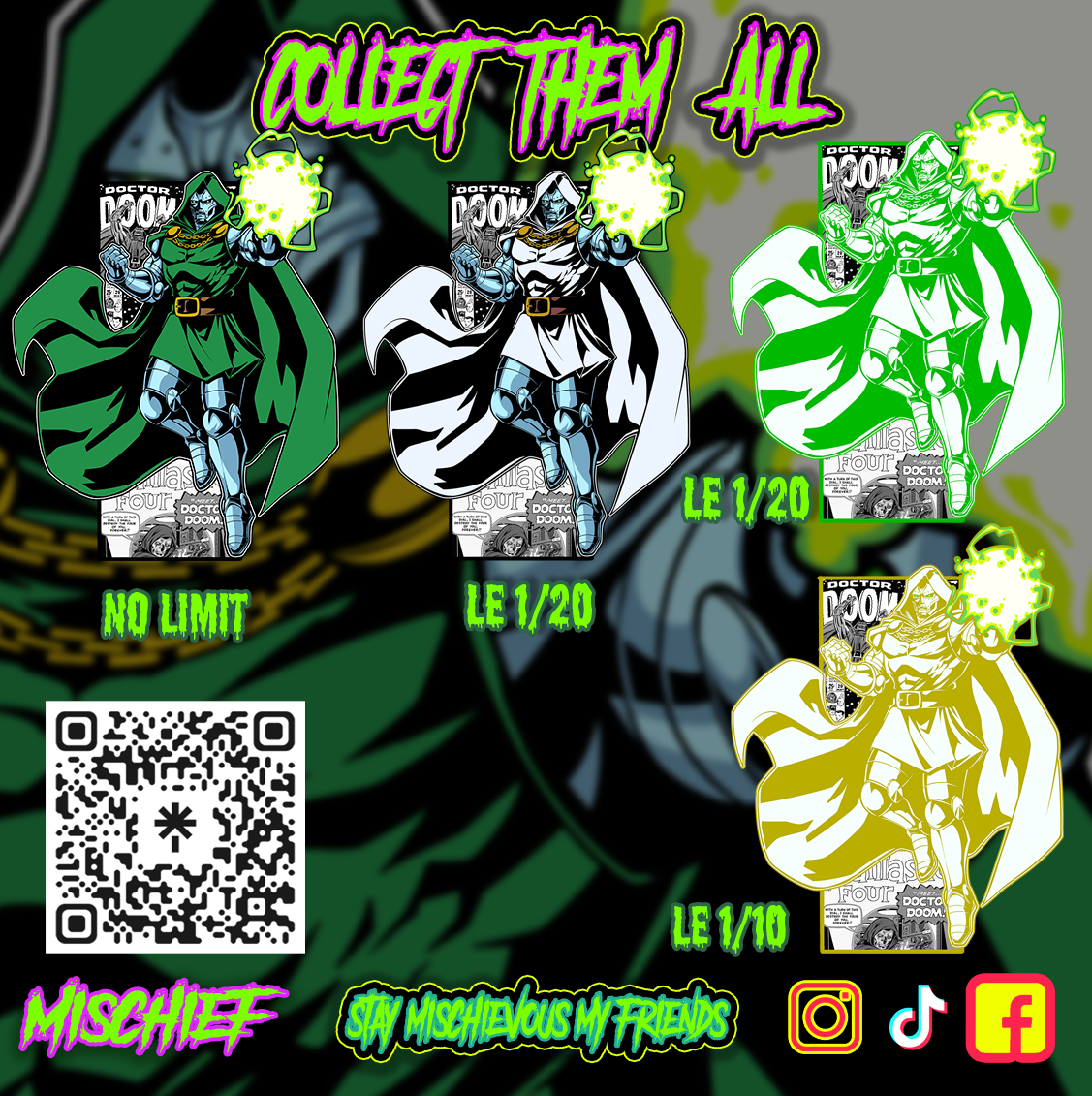 MR. DOOM COMIC ENAMEL PIN PRE ORDERS
