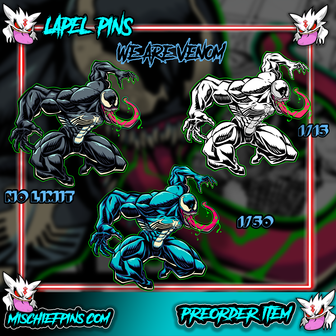 Symbiote Aliens Enamel Pin