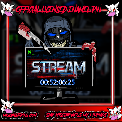 STREAM Player #1 Scene LENTICULAR Enamel Pin Pre order