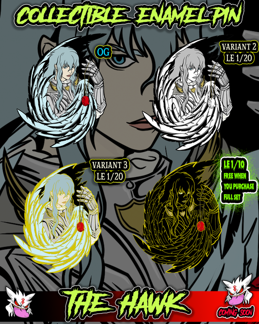 THE HAWK ENAMEL PIN PRE ORDER