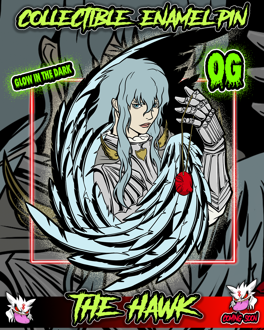 THE HAWK ENAMEL PIN PRE ORDER