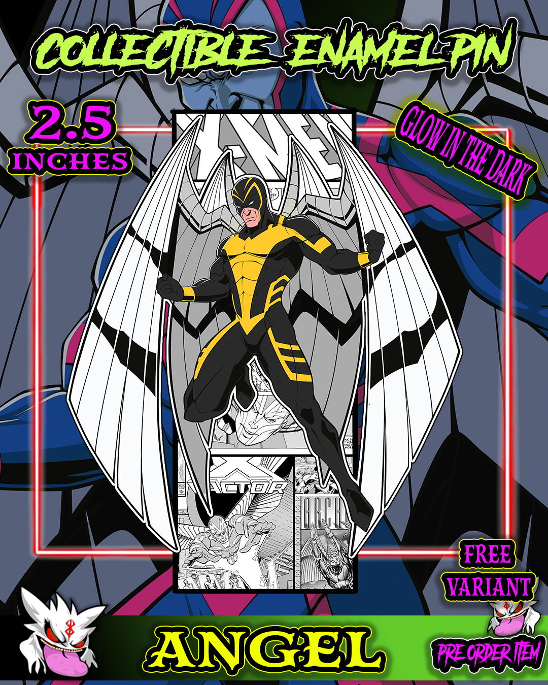 THE DARK ANGEL ENAMEL PIN PRE ORDERS