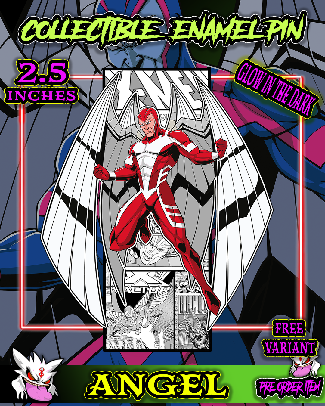THE DARK ANGEL ENAMEL PIN PRE ORDERS