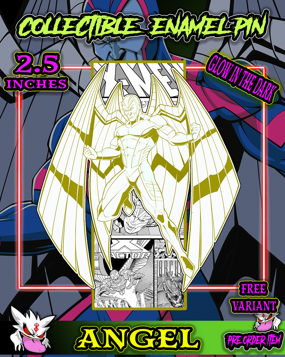 THE DARK ANGEL ENAMEL PIN PRE ORDERS