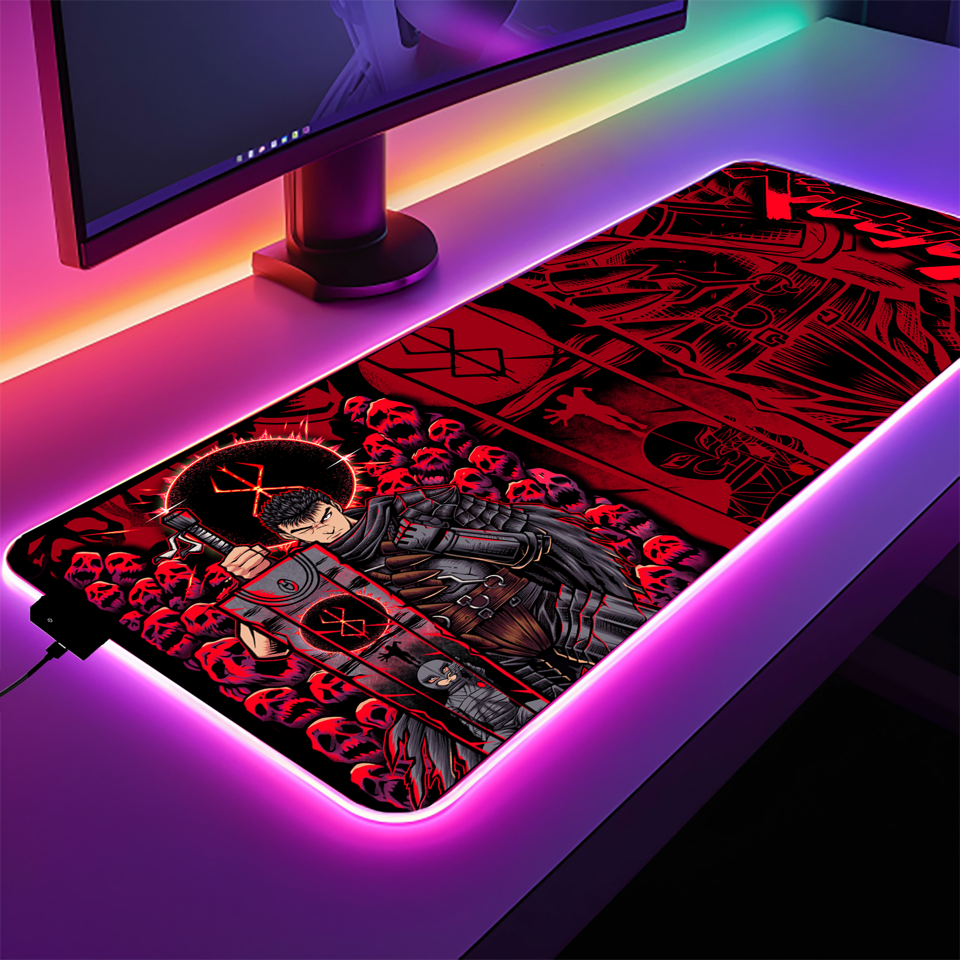 Struggler RGB Desk Mat – Mischief pins