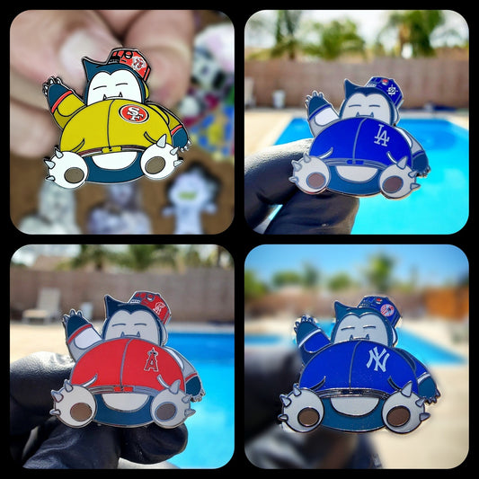 Snorlax Fan enamel pin