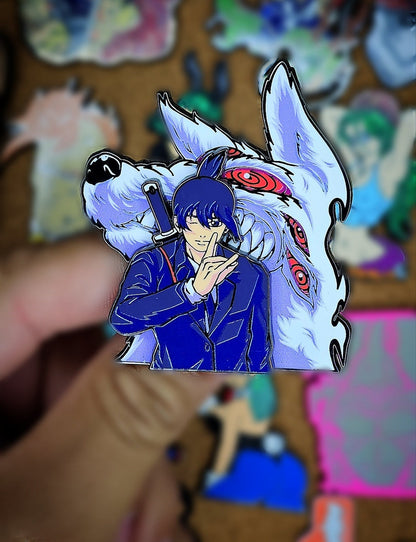 Aki n Kon Enamel Pin