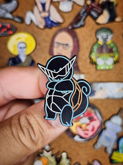 Squirtle Squad Neon Enamel Pin