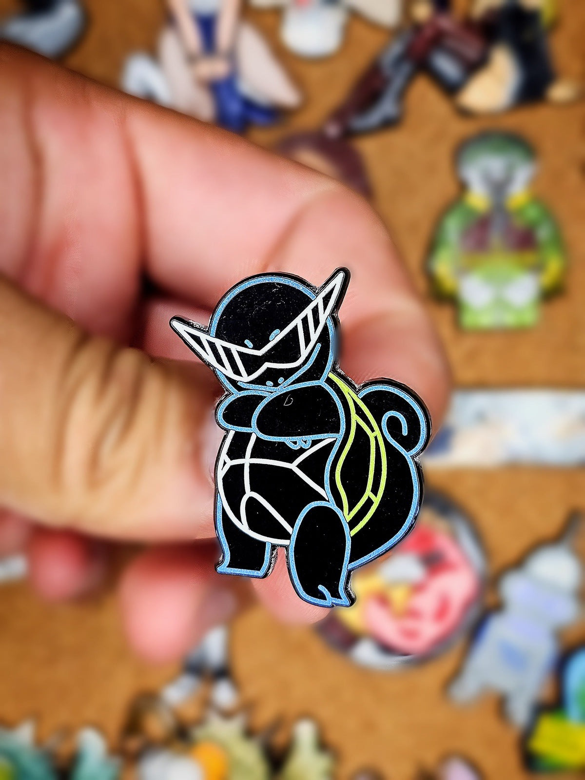 Squirtle Squad Neon Enamel Pin