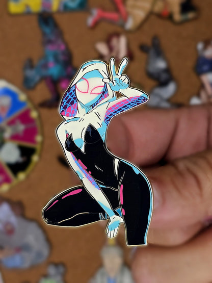 Spider Gwen enamel pin