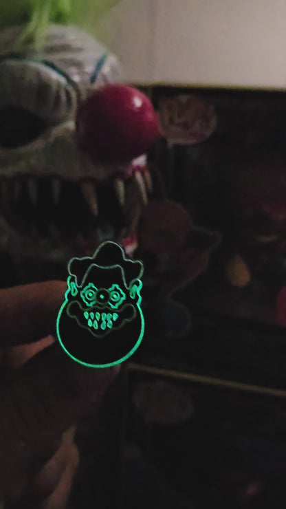 Chubby neon enamel pin