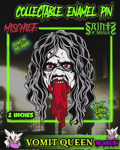 Vomit Queen Enamel Pin Pre Orders