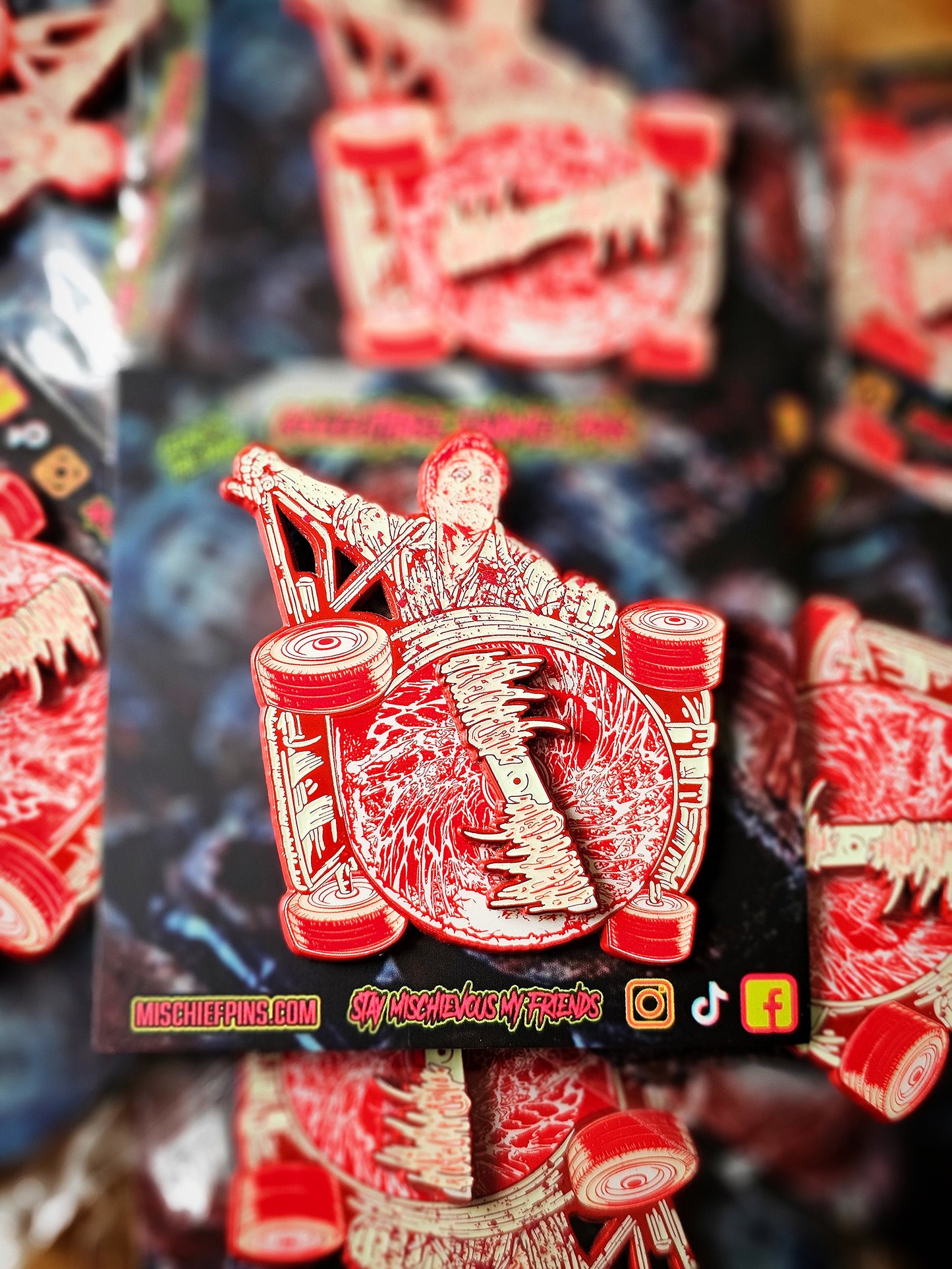 THE MOWER ENAMEL PIN