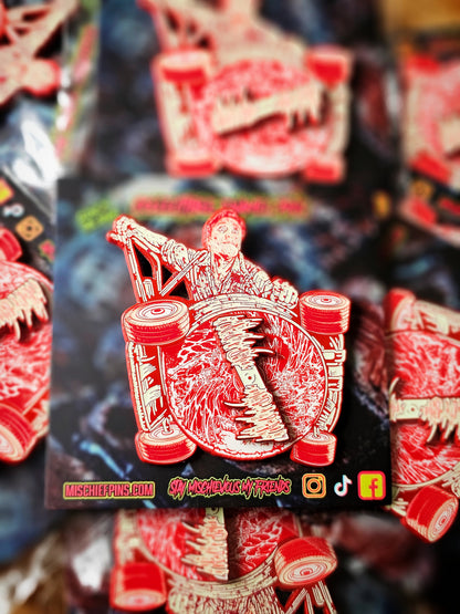 THE MOWER ENAMEL PIN