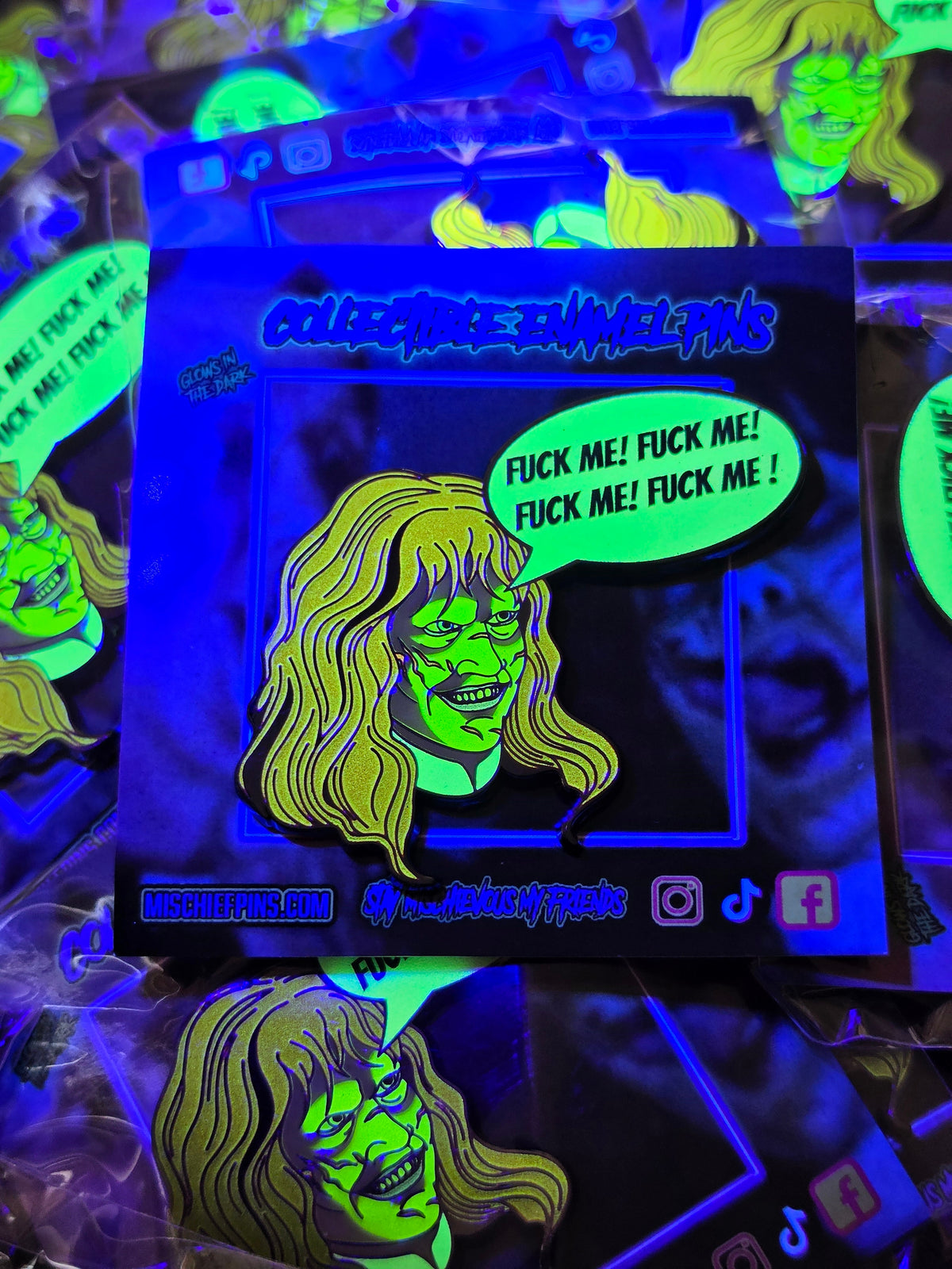 Your mothers in here enamel pin