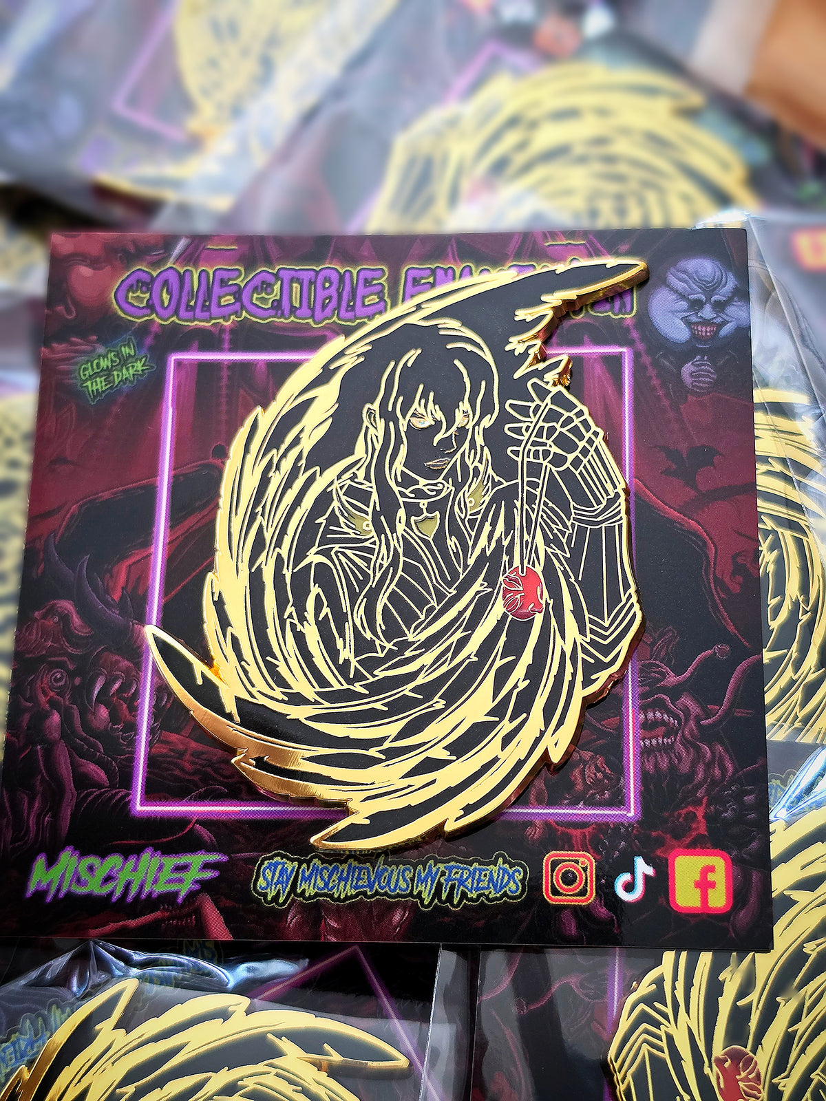 THE HAWK ENAMEL PIN