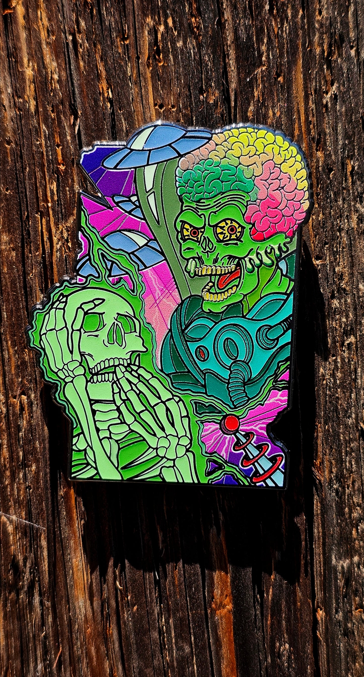 Mars Ack Enamel Pin