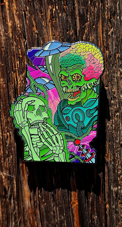 Mars Ack Enamel Pin