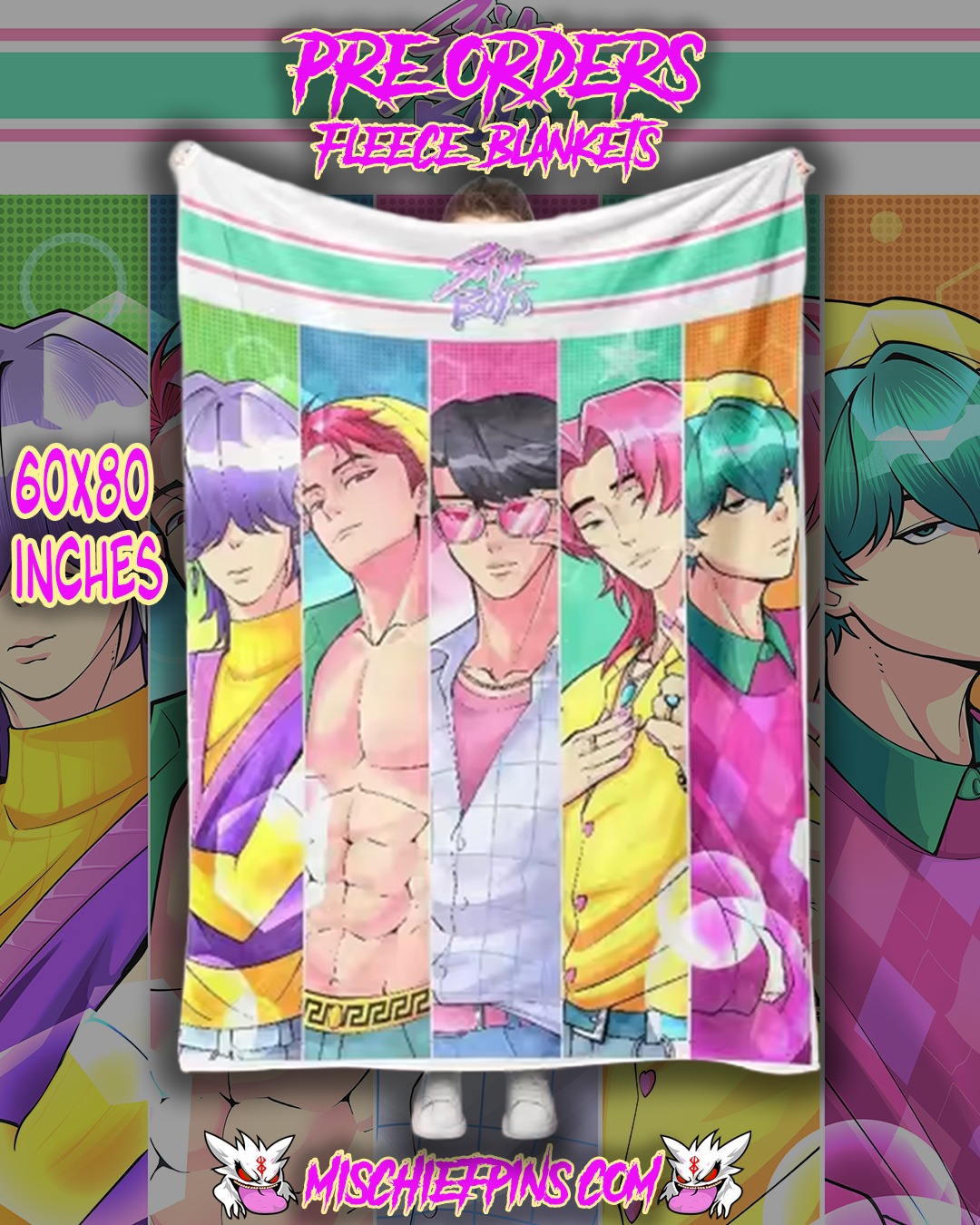 Mischief Blankets 60x80 pre orders