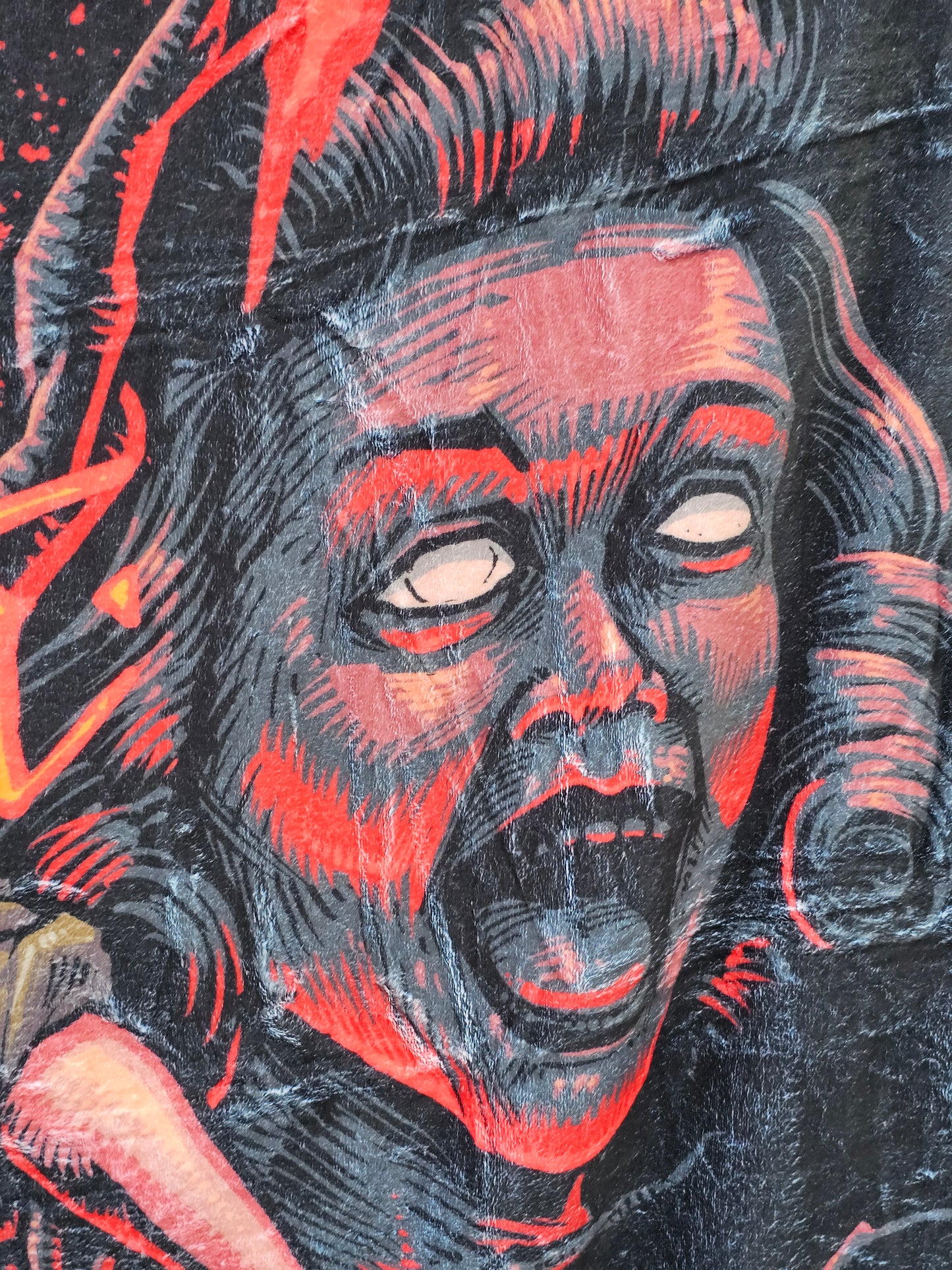 Evil 👁 Ash Fleece blanket