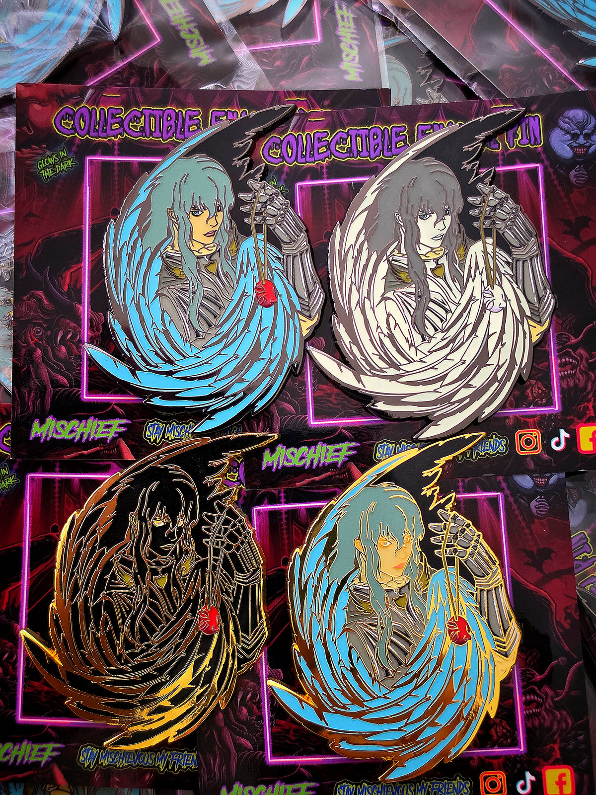 THE HAWK ENAMEL PIN