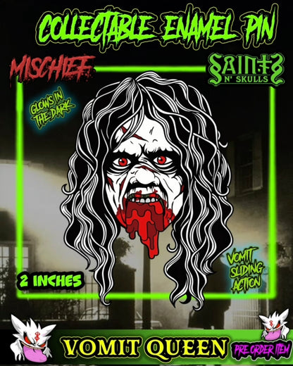 Vomit Queen Enamel Pin Pre Orders
