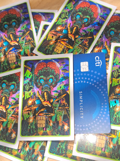 Mars attack Credit card skin