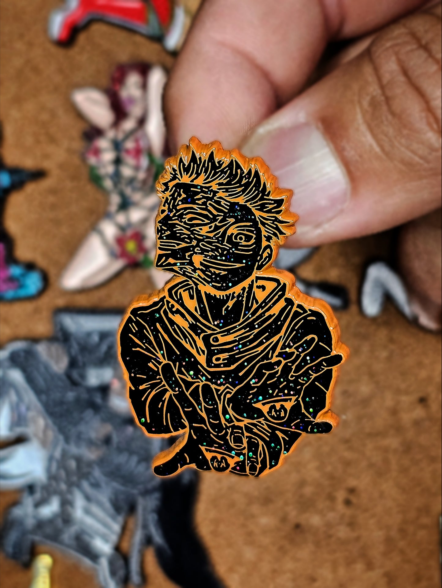 Devil Man Suk-Na Enamel Pin